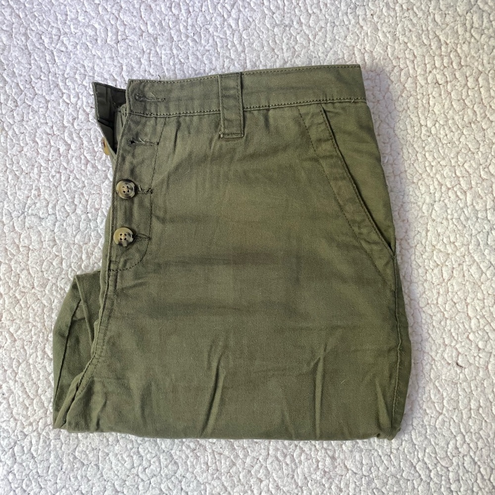 green khaki joggers
